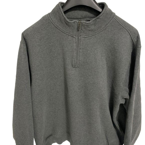 COPY - LL Bean 1/4 Zip Sweater Men’s Size 2XL Reg Grey Heavy Knit Pullover 100%… - Picture 1 of 6